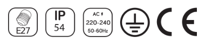 Aplică dublă rotundă din sticlă HR60464 Aplică dublă rotundă din sticlă HR60464