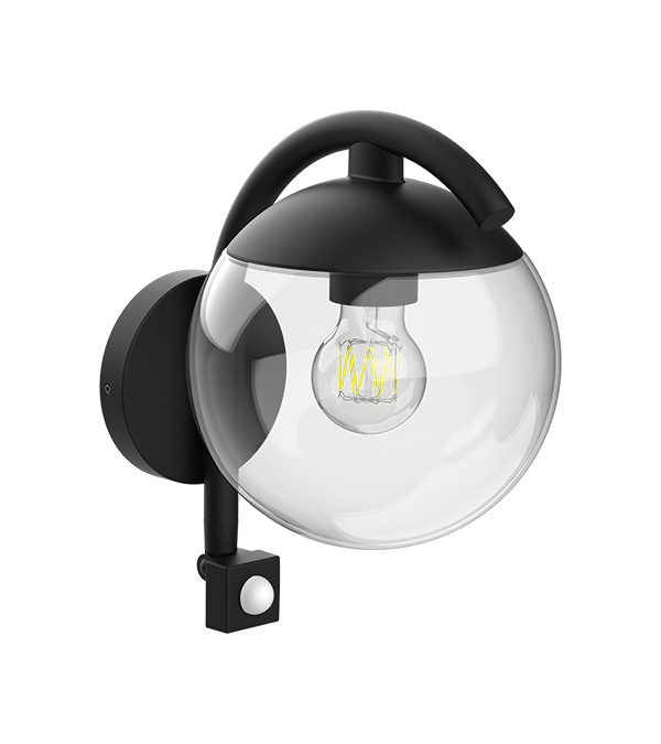 Parrot Bend Lampă de perete cu inducție rotundă din sticlă HR60671S Parrot Bend Lampă de perete cu inducție rotundă din sticlă HR60671S