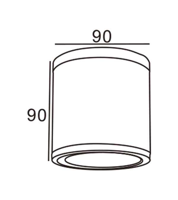 90 Lampă de perete tub deschis HR10201 90 Lampă de perete tub deschis HR10201