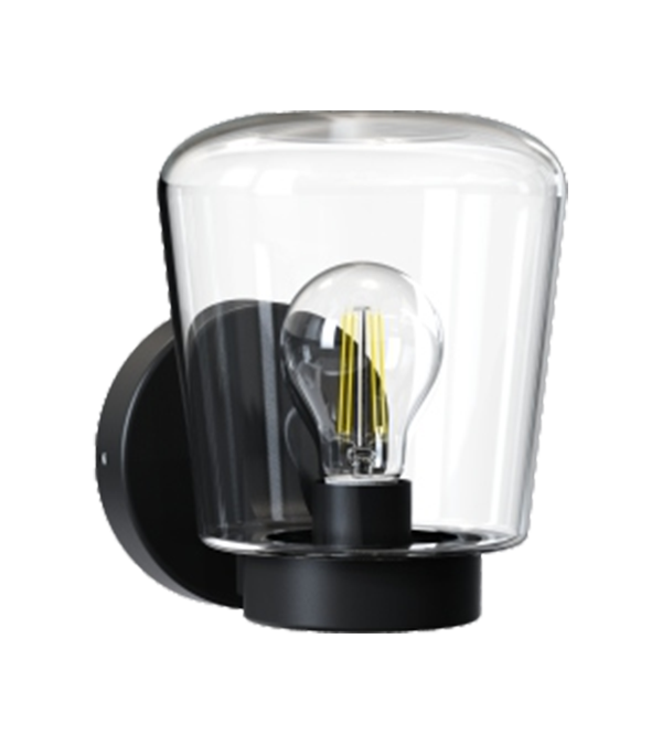 Aplică de perete din plastic din sticlă cu vârf plat HR60772 Aplică de perete din plastic din sticlă cu vârf plat HR60772