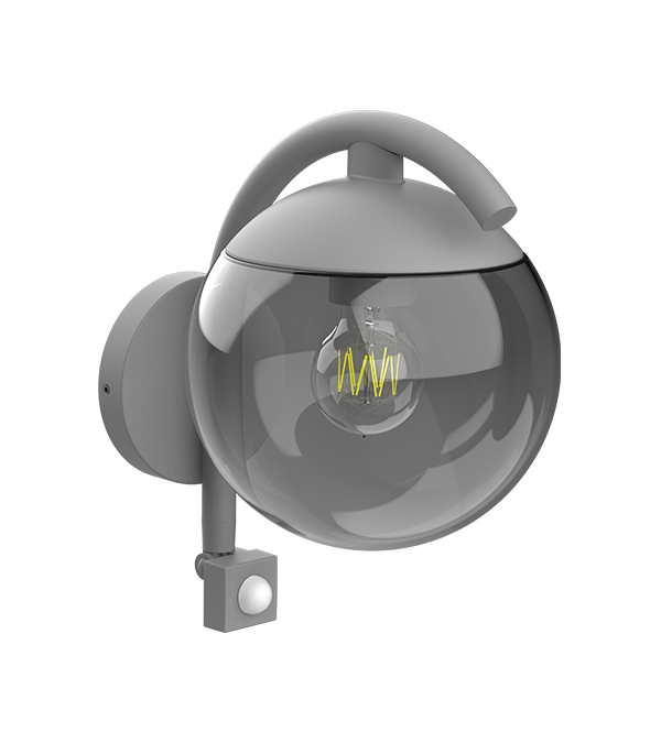 Parrot Bend Lampă de perete cu inducție rotundă din sticlă HR60671S Parrot Bend Lampă de perete cu inducție rotundă din sticlă HR60671S