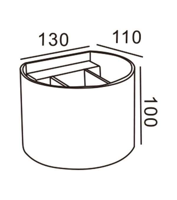 100 LED-uri rotunde bidirecționale de perete HR60431-LED 100 LED-uri rotunde bidirecționale de perete HR60431-LED