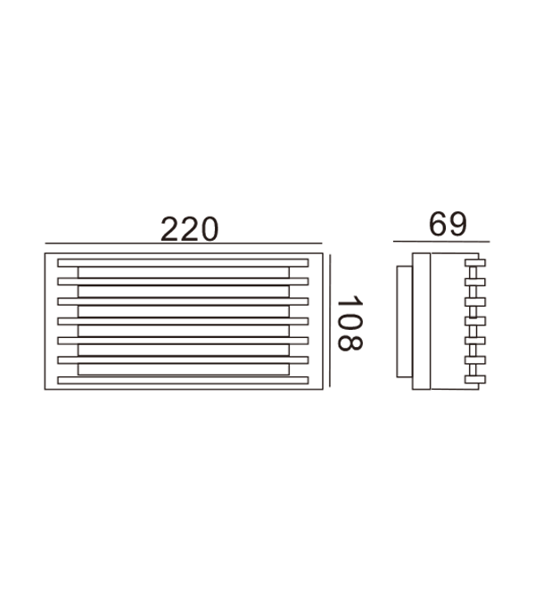 Aplic dreptunghiular Bread HR65041 Aplic dreptunghiular Bread HR65041
