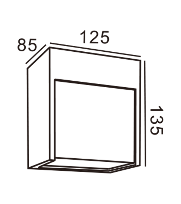 125 Aplic pătrat HR60421 125 Aplic pătrat HR60421