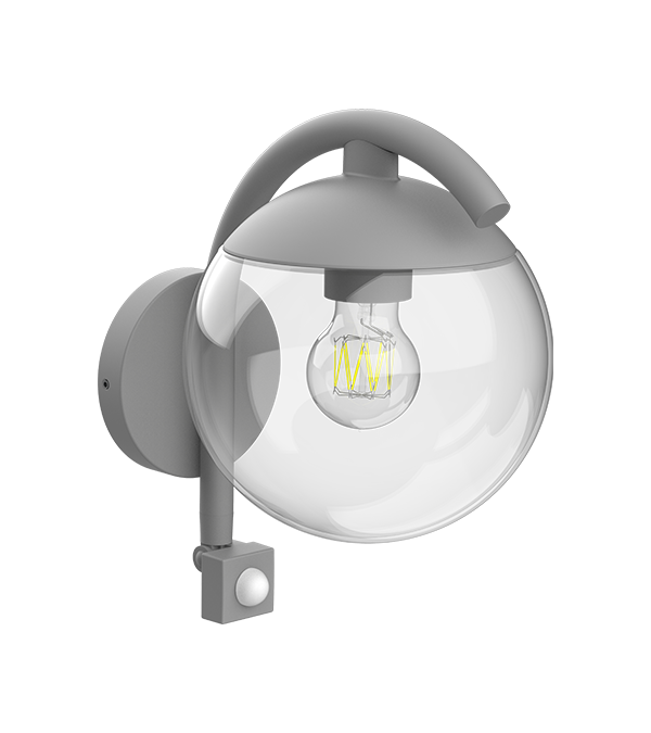 Parrot Bend Lampă de perete cu inducție rotundă din sticlă HR60671S Parrot Bend Lampă de perete cu inducție rotundă din sticlă HR60671S