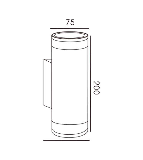 75 Pipe Double Deck Double Head PAMM Cover Lampă de perete HR60278 75 Pipe Double Deck Double Head PAMM Cover Lampă de perete HR60278