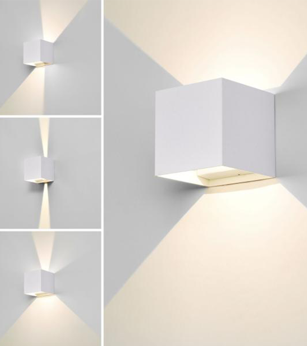 Lampă de perete cu 100 de LED-uri pătrate cu reglaj bidirecțional HR60432-LED Lampă de perete cu 100 de LED-uri pătrate cu reglaj bidirecțional HR60432-LED