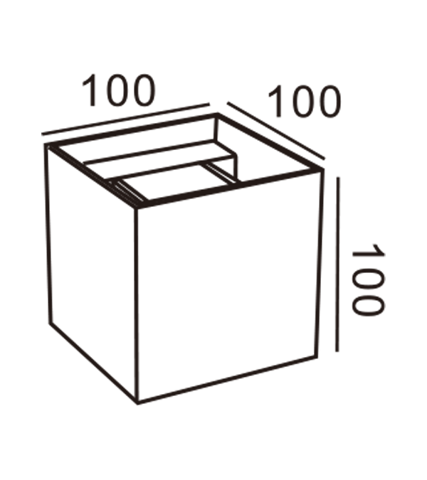 100 Pătrat Bidirecțional Dimming Perete HR60432-G9 100 Pătrat Bidirecțional Dimming Perete HR60432-G9