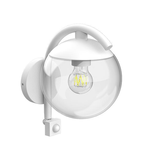 Parrot Bend Lampă de perete cu inducție rotundă din sticlă HR60671S Parrot Bend Lampă de perete cu inducție rotundă din sticlă HR60671S