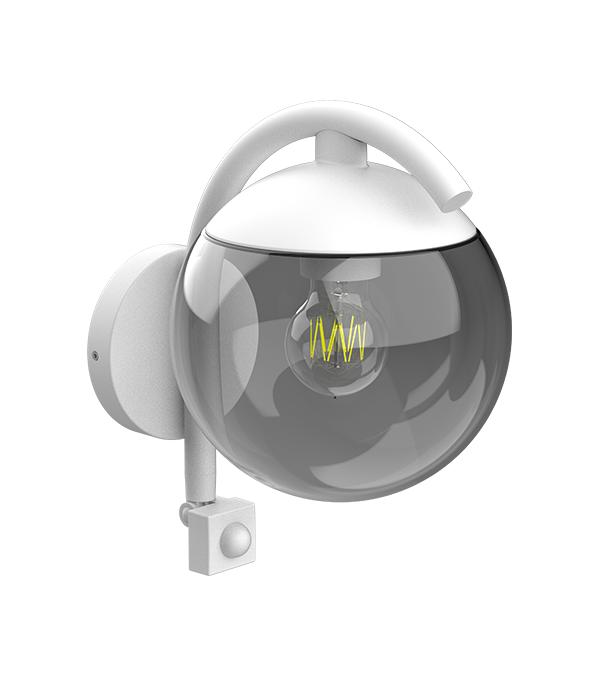 Parrot Bend Lampă de perete cu inducție rotundă din sticlă HR60671S Parrot Bend Lampă de perete cu inducție rotundă din sticlă HR60671S