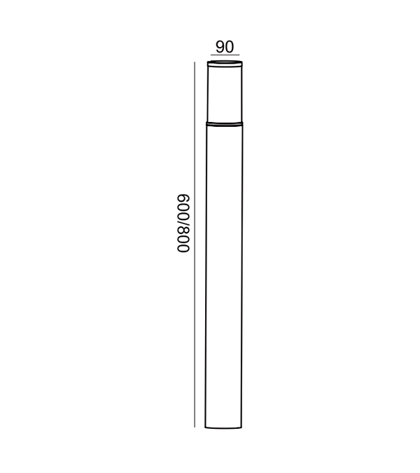 Lumină de grădină LED cu talie mică HR60733-800 Lumină de grădină LED cu talie mică HR60733-800