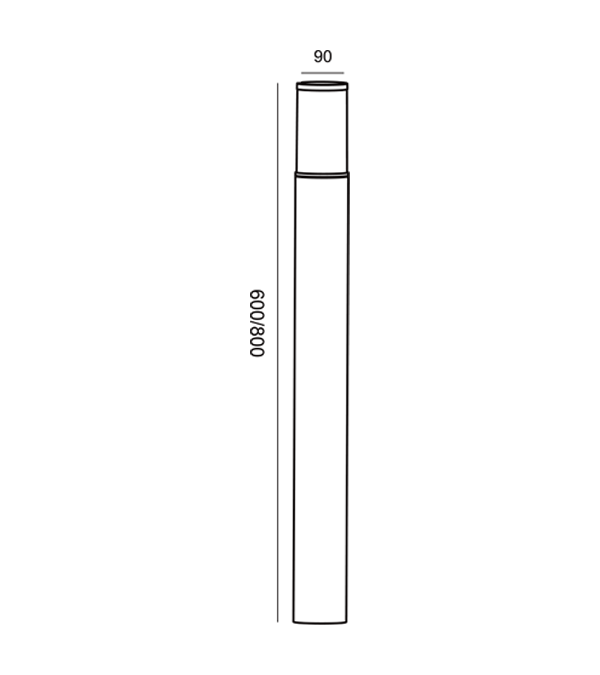 Lumină de grădină LED cu talie mică HR60733-600 Lumină de grădină LED cu talie mică HR60733-600
