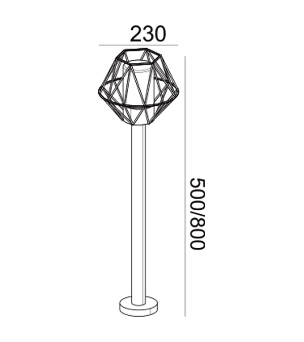 Lumină de grădină cu sârmă HR60501-800 Lumină de grădină cu sârmă HR60501-800