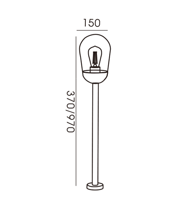 150 Lumini de grădină acoperite cu sticlă cu cap de rachetă HR60111-370 150 Lumini de grădină acoperite cu sticlă cu cap de rachetă HR60111-370