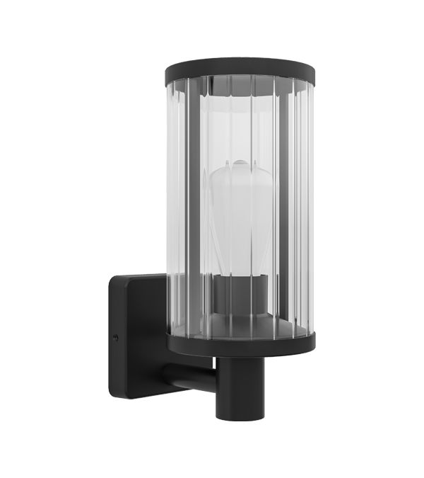 Aplică de perete E27 cu dungi verticale din sticlă HR60131 Aplică de perete E27 cu dungi verticale din sticlă HR60131