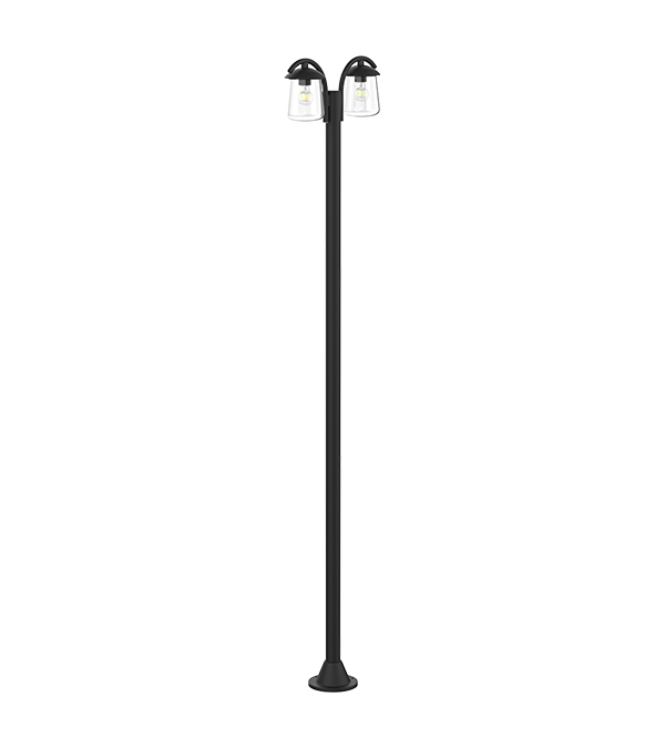Lumină de grădină cu dublu cap plat HR60703 Lumină de grădină cu dublu cap plat HR60703