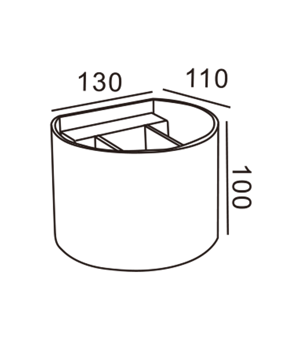 100 LED-uri rotunde bidirecționale de perete HR60431-LED 100 LED-uri rotunde bidirecționale de perete HR60431-LED