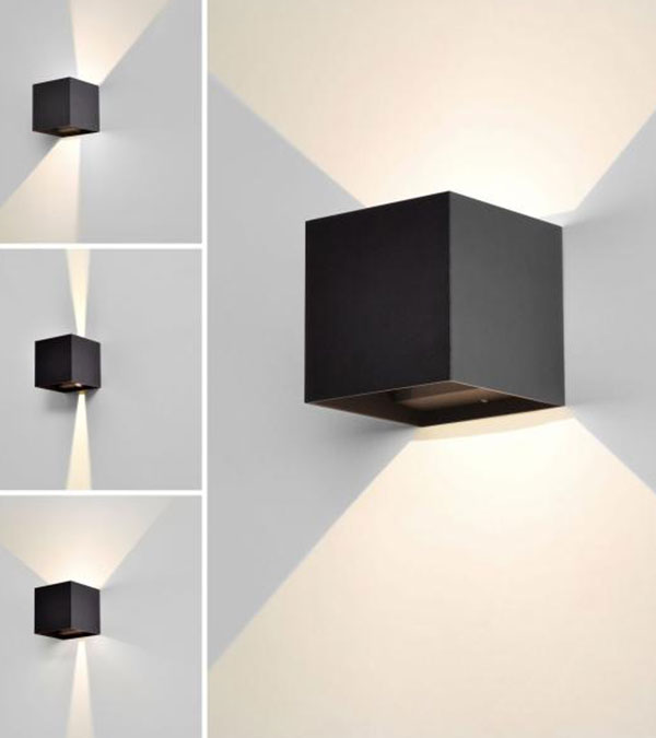 Lampă de perete cu 100 de LED-uri pătrate cu reglaj bidirecțional HR60432-LED Lampă de perete cu 100 de LED-uri pătrate cu reglaj bidirecțional HR60432-LED